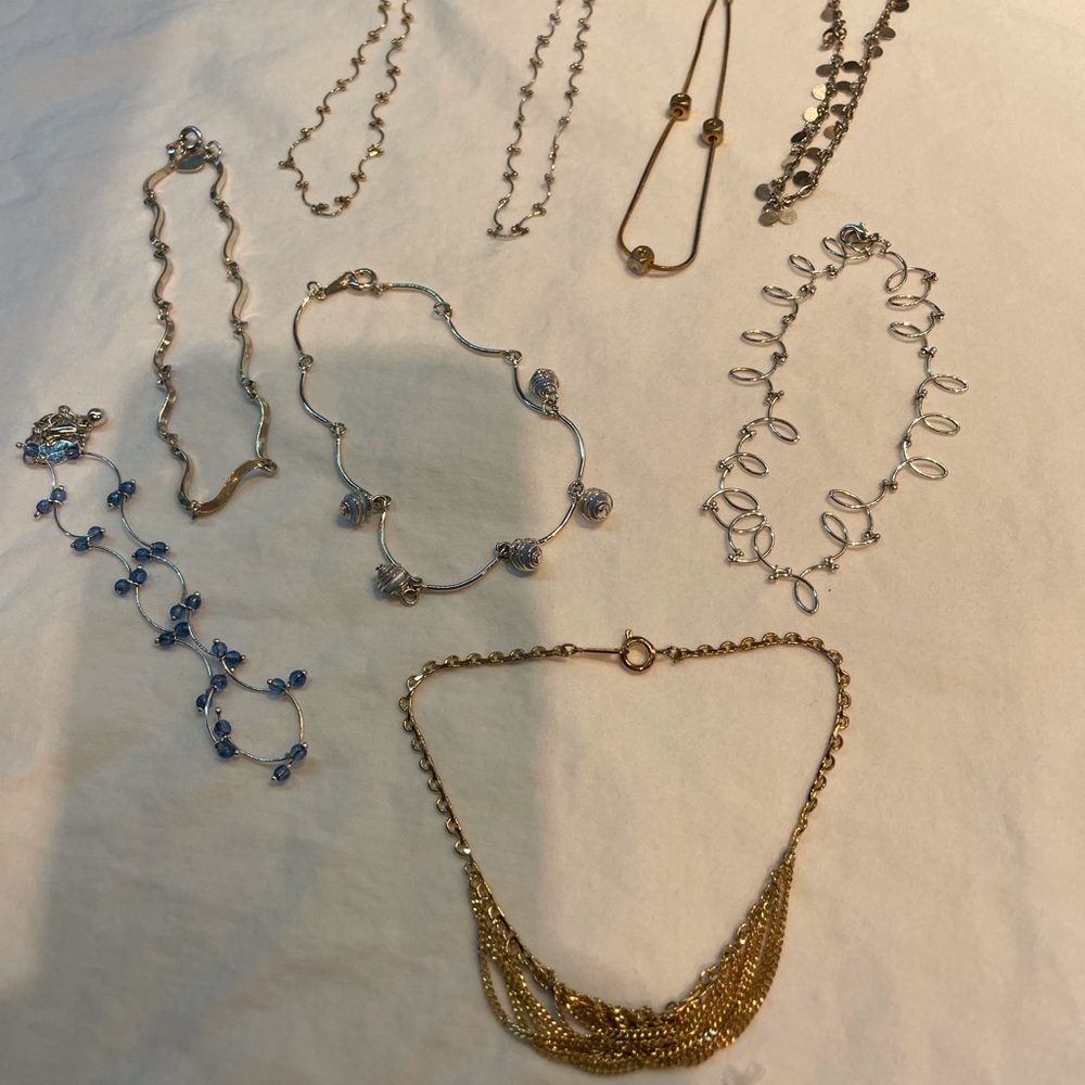 Assorted anklets